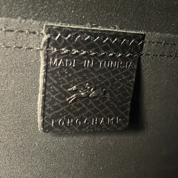 New Longchamp Cavalcade Lambskin Leather Shoulder Tote Bag Purse Black - Picture 14 of 16